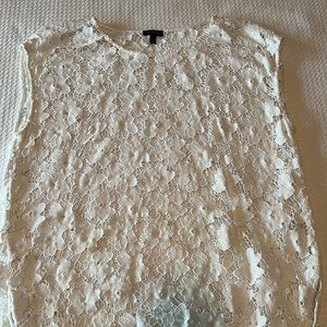 Talbots White Lace top
